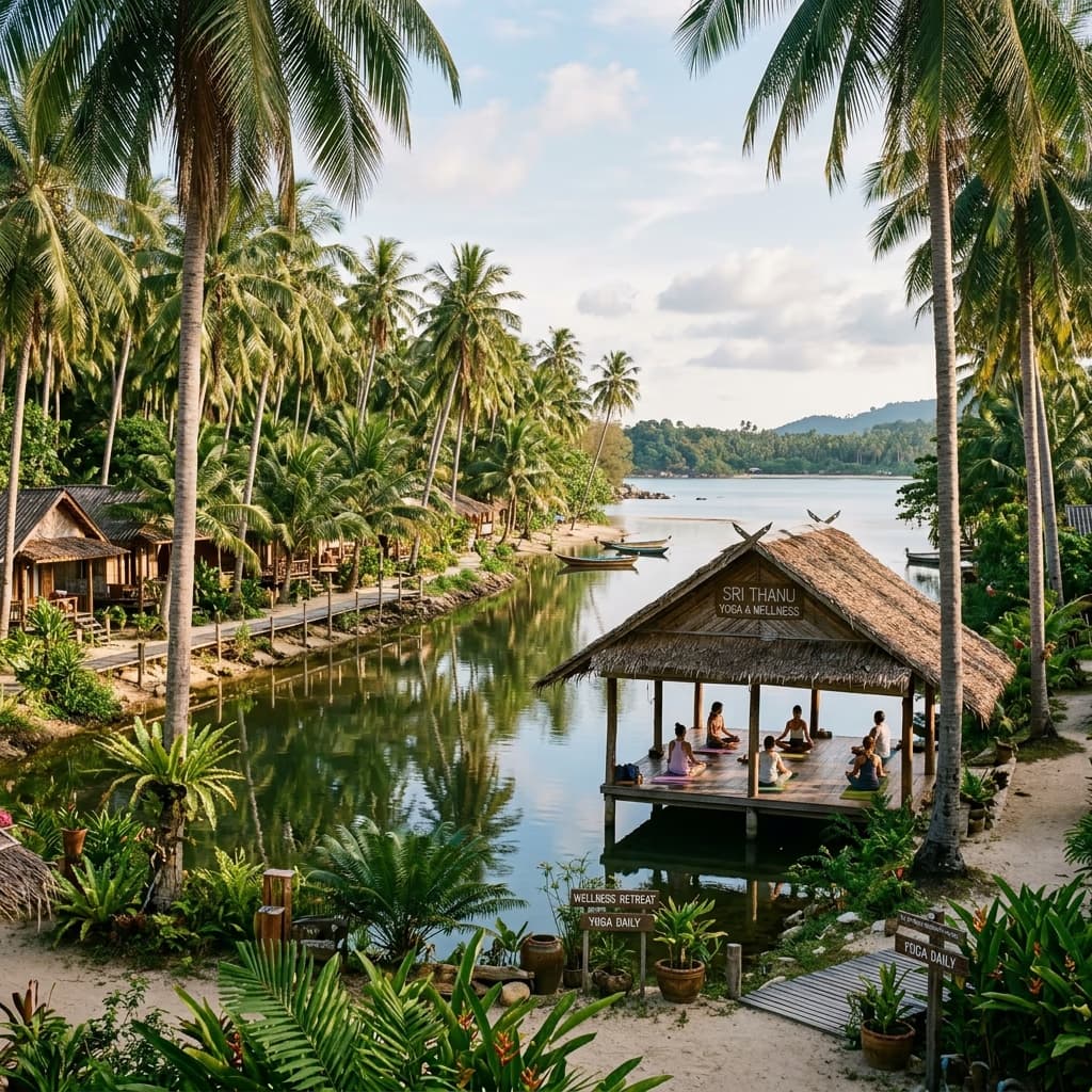 Sri Thanu transfer location in Koh Phangan