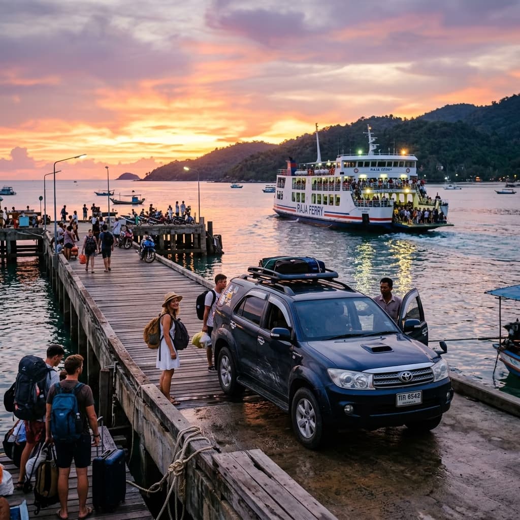 Ferry Pier Pickup & Drop Off in Koh Phangan