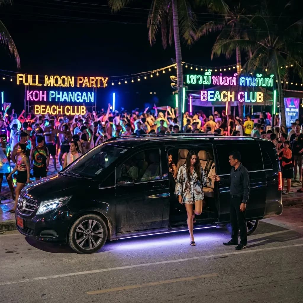 Full Moon Party Transfer - private car and van transfer service, Koh Phangan
